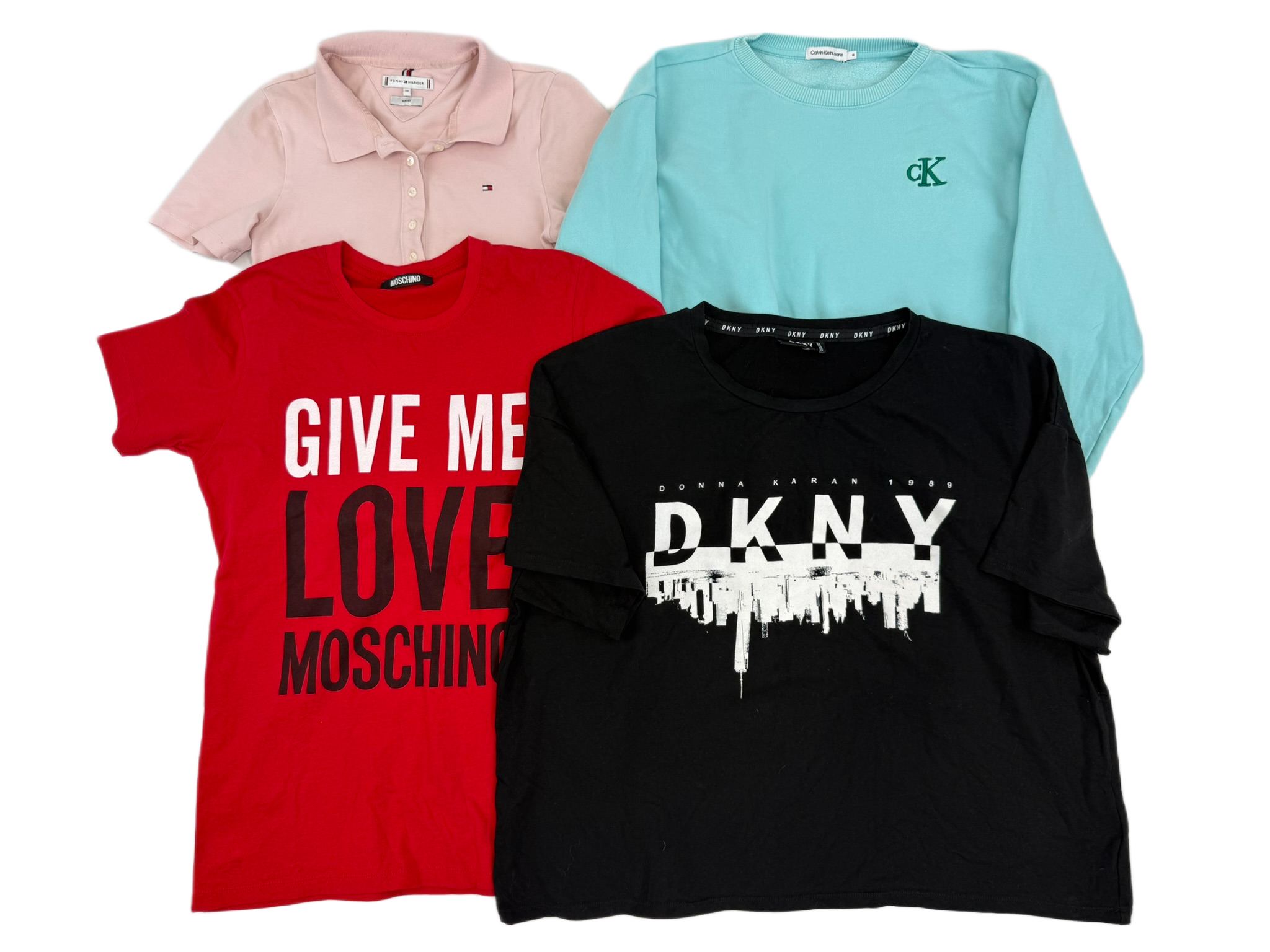 Lot 17 - Women's Designer Branded Mixed Tops Tommy Hilfiger Calvin Klein Moschino DKNY