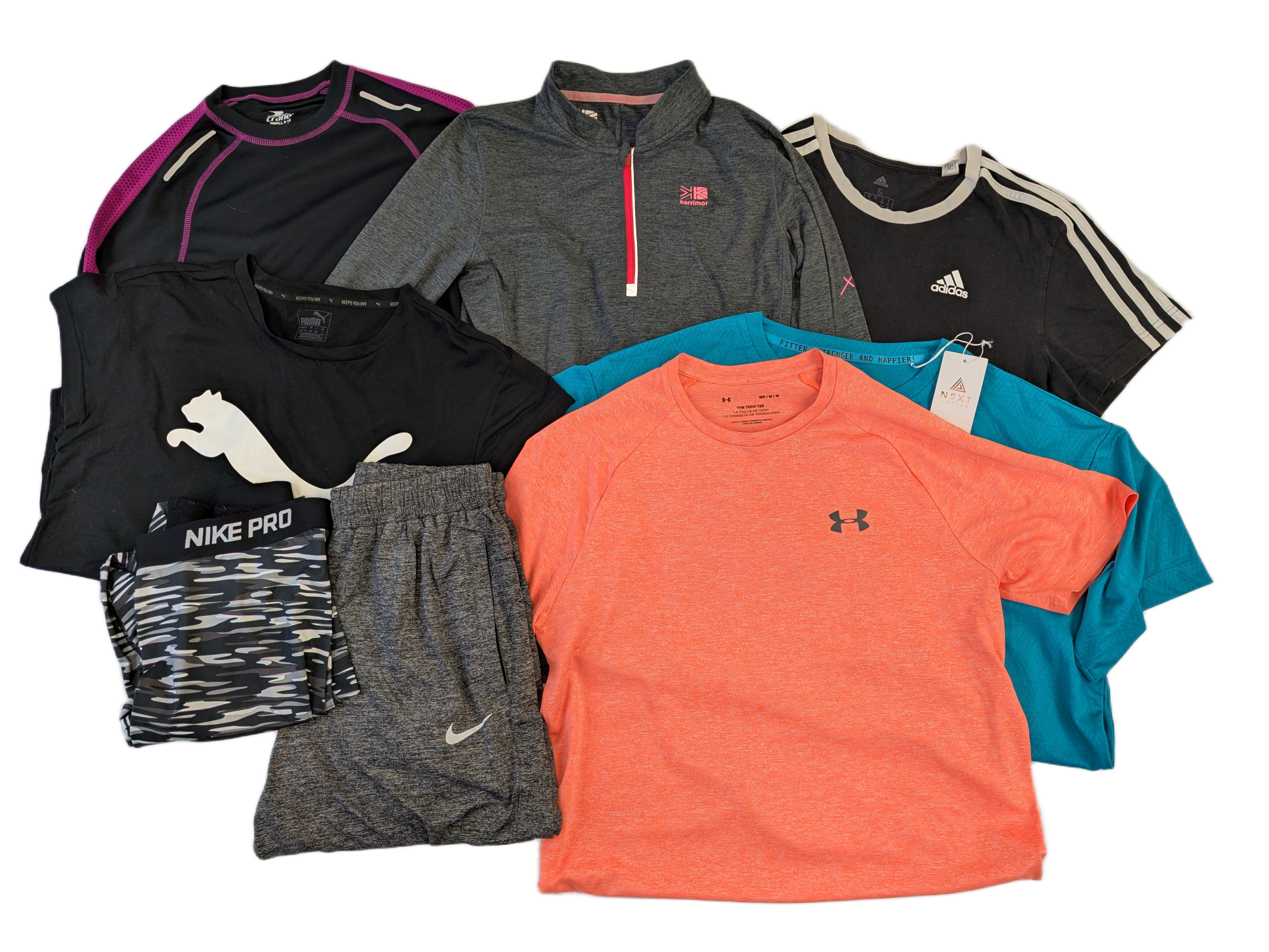 Lot 1 - Active Wear Ladies Mixed inc Nike Puma Adidas Under Armour Karrimor Crane