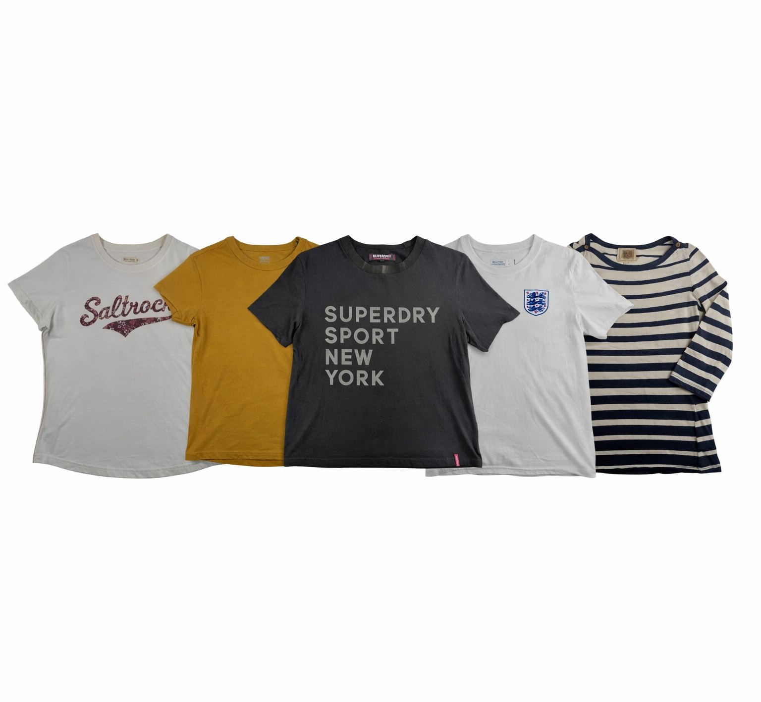 Lot 14 - Mixed Branded T-Shirt Bundle – Adidas, Vans, Superdry, Saltrock & England Reseller Lot