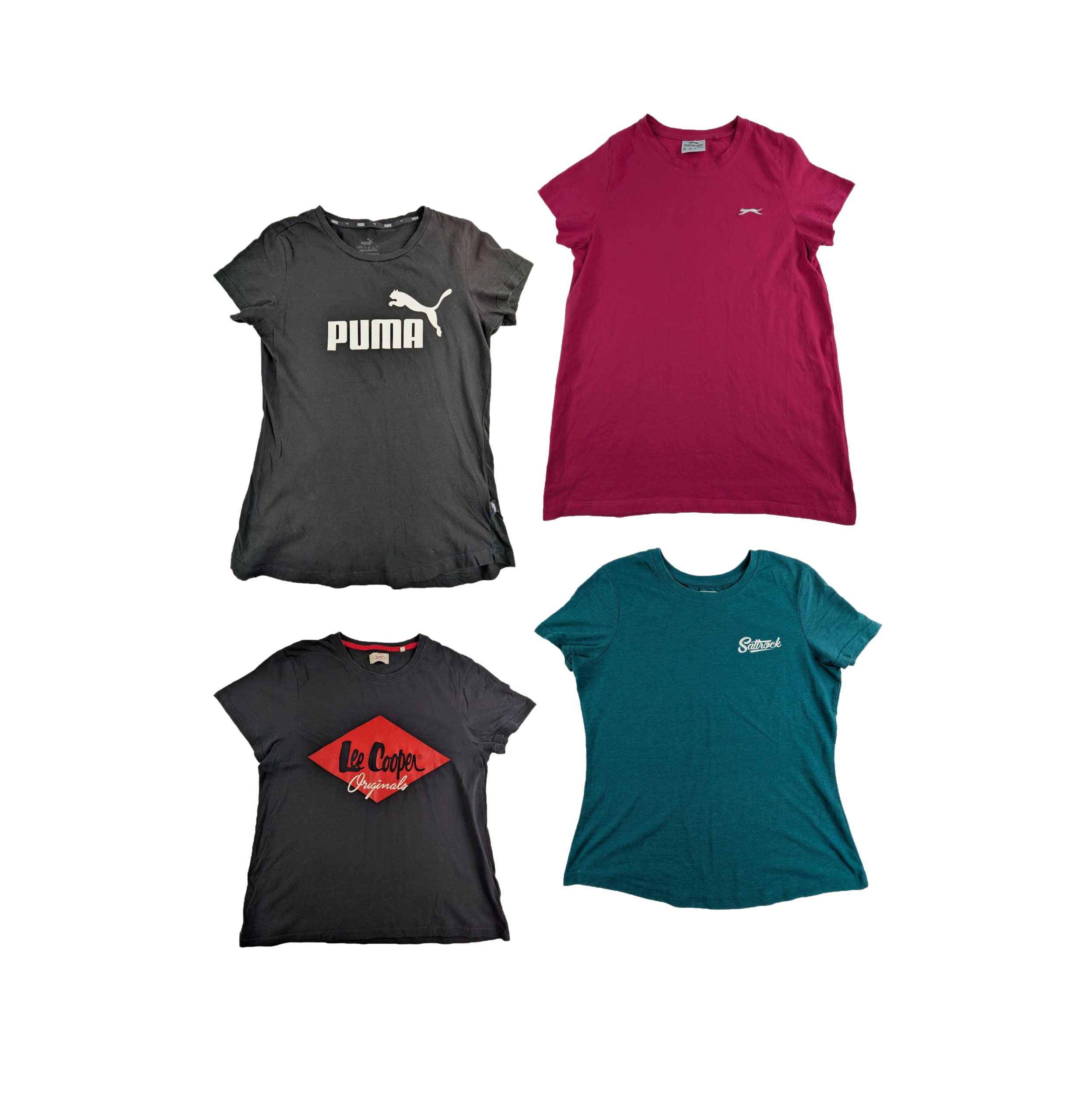 Lot 21 - Ladies Branded T-Shirt Bundle – Puma, Lee Cooper, Saltrock Reseller Job Lot