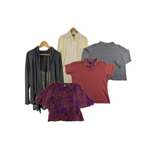 Lot 28 - Women’s Designer & Statement Top Bundle – Bob Mackie, Musto, Austin Reed, Q Neel Reseller Lot x5
