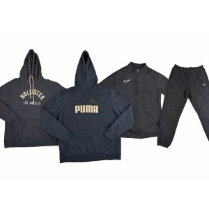 Lot 7 - Sportswear Bundle – Nike Jacket, Puma & Hollister Hoodies, Slazenger Tracksuit Bottoms Reseller Lot