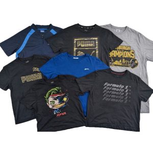 Lot 9 - Mixed Branded T-Shirt Bundle – Hugo Boss, Puma, Slazenger, Formula 1, Muddy Fox Reseller Job Lot