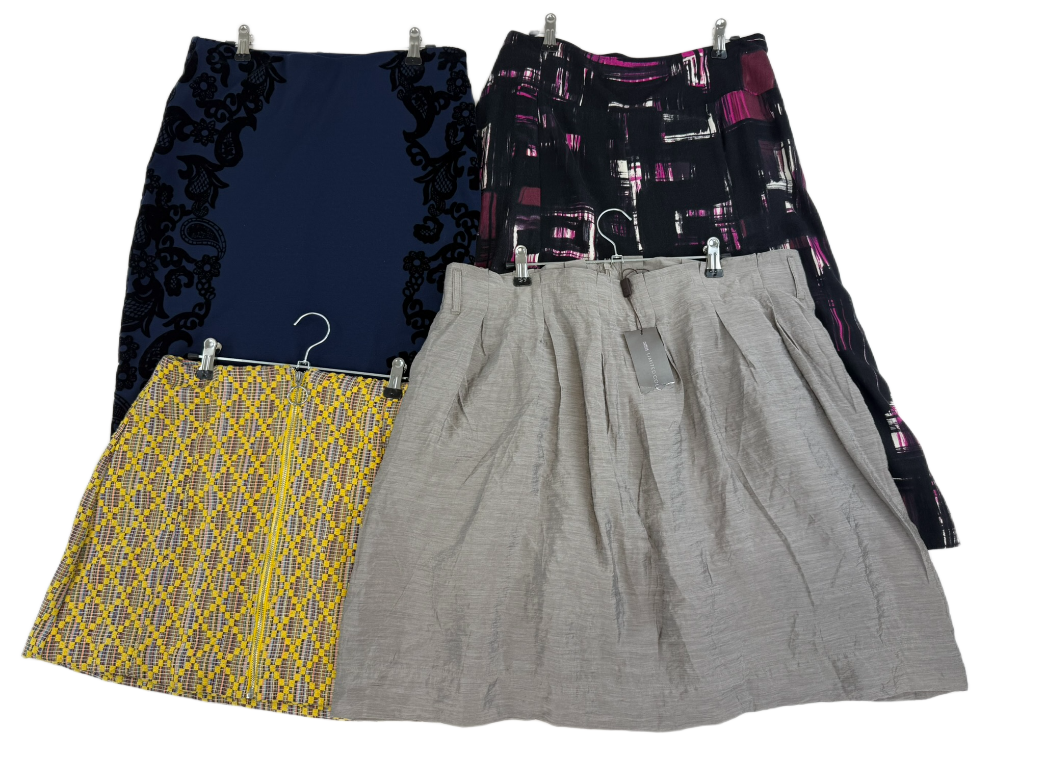 Lot 3 - Women’s Branded Skirt Bundle – M&S, M&S Portfolio, Topshop Mixed Styles Size 8–18 Reseller Lot x4