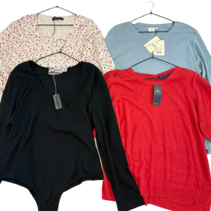 Lot 4 - BNWT Women’s Clothing Bundle – M&S Jumpers, B. Coastline Knitwear & Loose Threads Playsuit Size XL–22 Reseller Lot x4