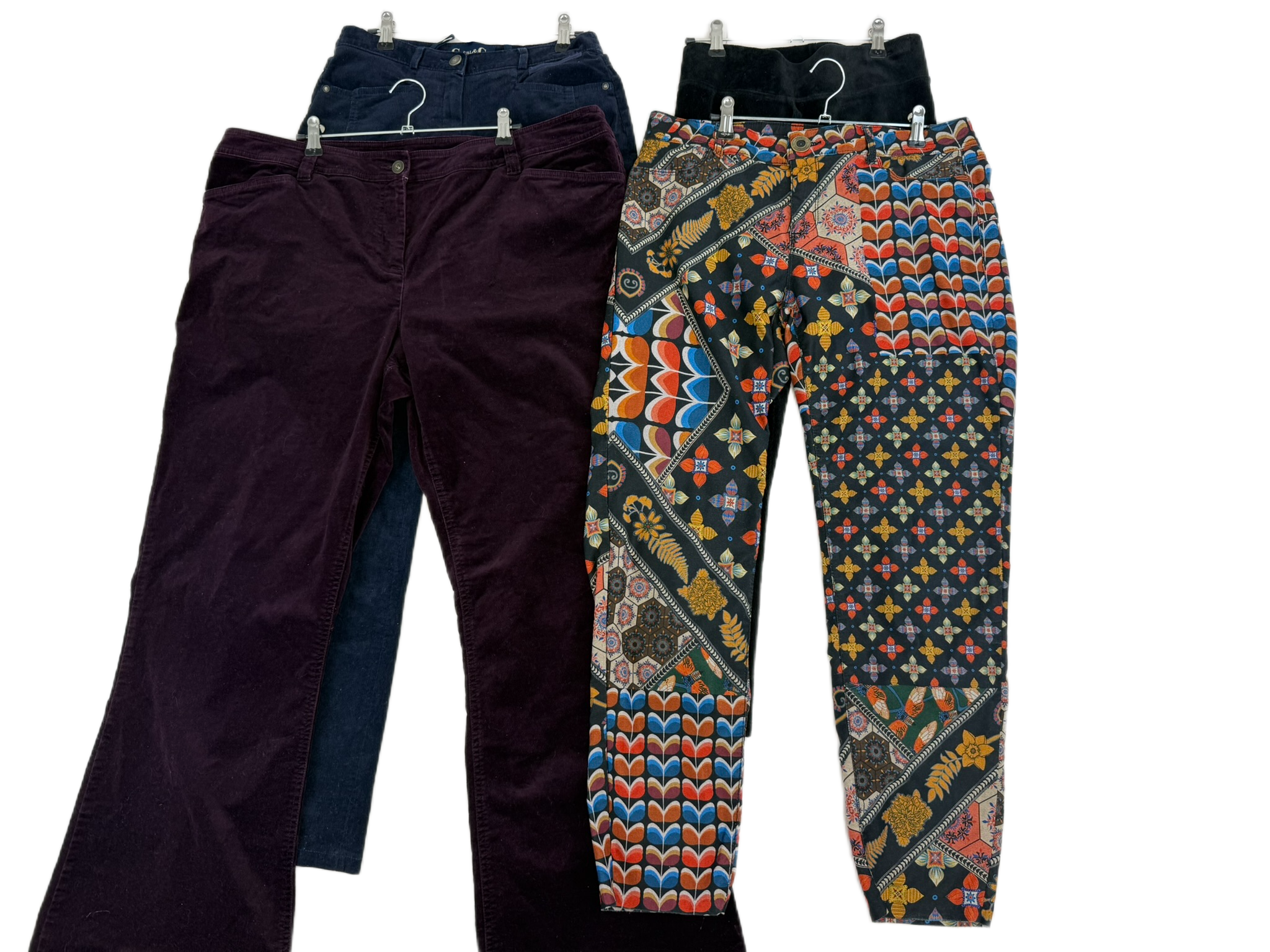 Lot 11 - Women’s Trousers & Corduroy Bundle – Desigual, Monsoon, M&S Collection Mixed Sizes Reseller Lot x4